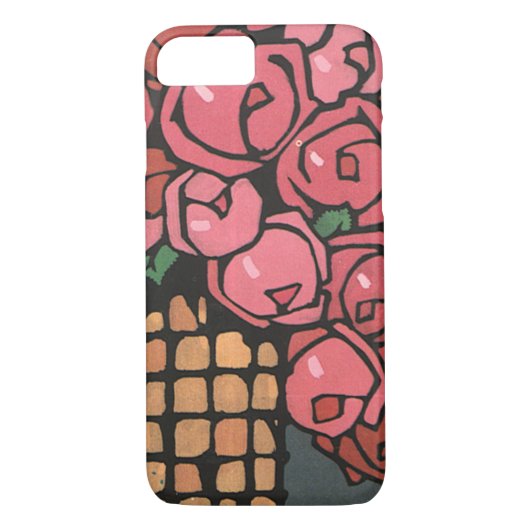 kunstbloemen, roze Rozen van de tuin Case-Mate iPhone Case (Achterkant)