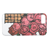 kunstbloemen, roze Rozen van de tuin Case-Mate iPhone Case (Achterkant (Horizontaal))