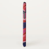  kunstbloemen, tulpen, textiel Case-Mate iPhone case (Achterkant / rechts)