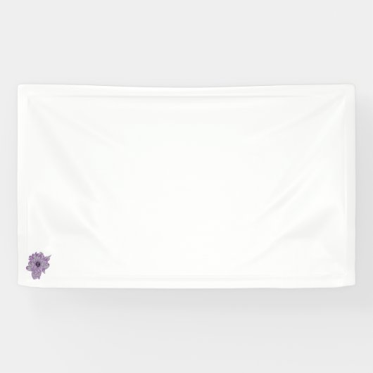 kunstbloemontwerp Vinylbanner Spandoek (Horizontaal)