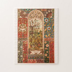 Kunstbloemplankbladeren Legpuzzel