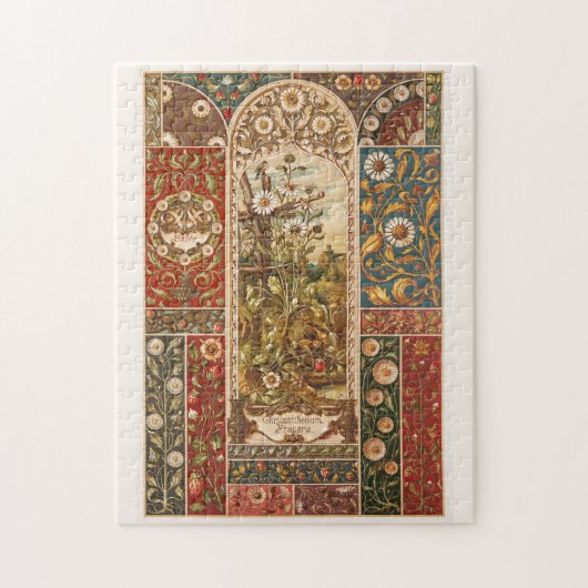 Kunstbloemplankbladeren Legpuzzel (Verticaal)