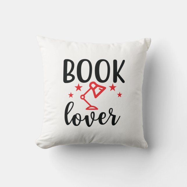 Kunstboek lezen Lover Kussen (Voorkant)