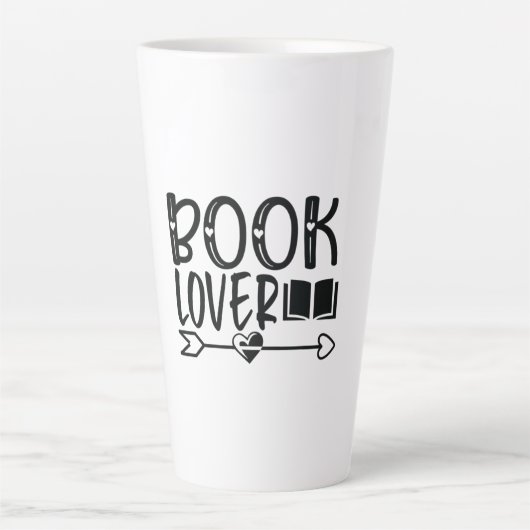 Kunstboek lezen Lover Latte Mok (Voorkant)
