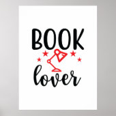 Kunstboek lezen Lover Poster (Voorkant)