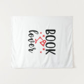 Kunstboek Liefhebber Lezen Wandkleed (Voorkant (horizontaal))