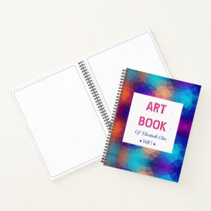 Kunstboek per jouw naam spiral notebook notitieboek