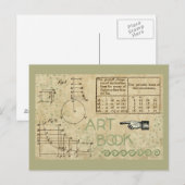 Kunstboek Wiskunde diagramnummers Briefkaart (Voorkant / Achterkant)