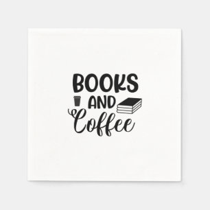 Kunstboeken lezen en koffie servet