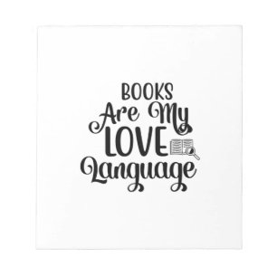Kunstboeken lezen is mijn liefdestaal notitieblok