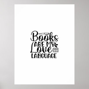 Kunstboeken lezen is mijn liefdestaal poster