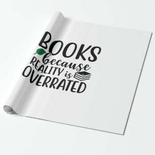 Kunstboeken lezen omdat de realiteit overdreven is cadeaupapier