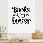 Kunstboeken lezen poster (Keuken)