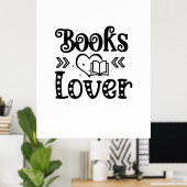 Kunstboeken lezen poster (Thuiskantoor)