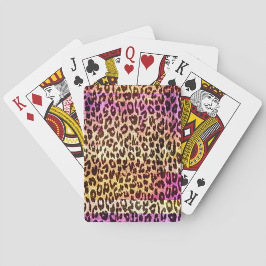 Kunstbont abstracte textuur 2 pokerkaarten (Achterkant)