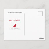 Kunstboom Bedrijfs Kerstkaart Briefkaart (Achterkant)