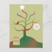 Kunstboom Bedrijfs Kerstkaart Briefkaart (Voorkant)