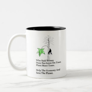 Kunstboomchirurg Kettingzaag cadeau. Tweekleurige Koffiemok