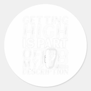 Kunstboomstam van de boomstam van de boomschildkli ronde sticker