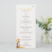 Kunstboomthema Weddenschap Menu (Staand voorkant)