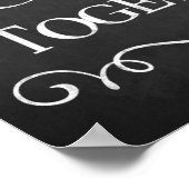 Kunstbord met liefdescitaat, Valentijnse versie Poster (Hoek)