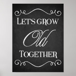 Kunstbord met liefdescitaat, Valentijnse versie Poster