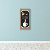 Kunstbord voor Koffie-winkel Canvas Afdruk (Insitu (Houten vloer))
