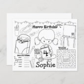 Kunstborden, kunstverjaardagskleuren en -activitei (Voorkant / Achterkant)