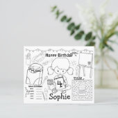 Kunstborden, kunstverjaardagskleuren en -activitei (Staand voorkant)