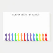 Kunstborstels, van het bureau van de kunstleraar post-it® notes (Voorkant)
