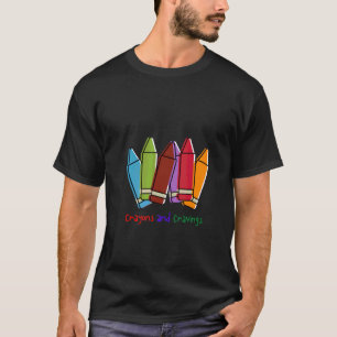 Kunstboten en kruipende leerkrachten t-shirt