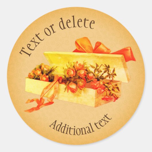 kunstbox van Rozen op maat Ronde Sticker (Voorkant)