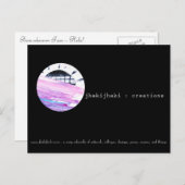 Kunstbriefkaart, zonsondergang overal briefkaart (Voorkant / Achterkant)