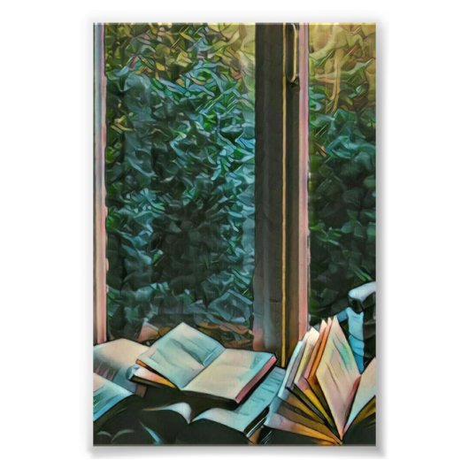 Kunstcadeau lezen foto afdruk (Voorkant)