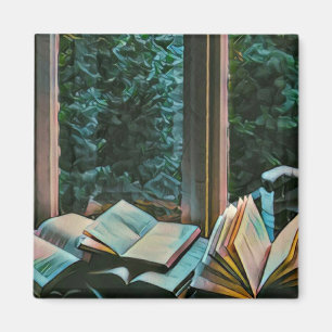 Kunstcadeau lezen magneet