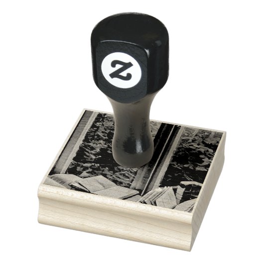 Kunstcadeau lezen rubberstempel (Stempel)