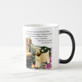 Kunstcadeautjes met zachte beklede wieltjes magische mok