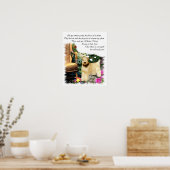 Kunstcadeautjes met zachte beklede wieltjes poster (Keuken)