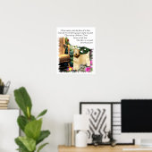 Kunstcadeautjes met zachte beklede wieltjes poster (Thuiskantoor)