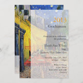 Kunstcafé in de avondacademie kaart (Voorkant / Achterkant)