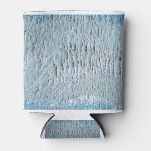 Kunstcanvas blauwe textuur blikjeskoeler (Voorkant)