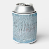 Kunstcanvas blauwe textuur blikjeskoeler (Blikje Achterkant)