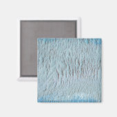 Kunstcanvas blauwe textuur magneet (Voorkant / Achterkant)