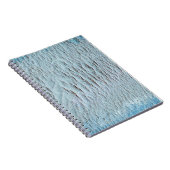 Kunstcanvas blauwe textuur notitieboek (Rechterzijde)