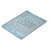 Kunstcanvas blauwe textuur notitieboek (Linkerzijde)