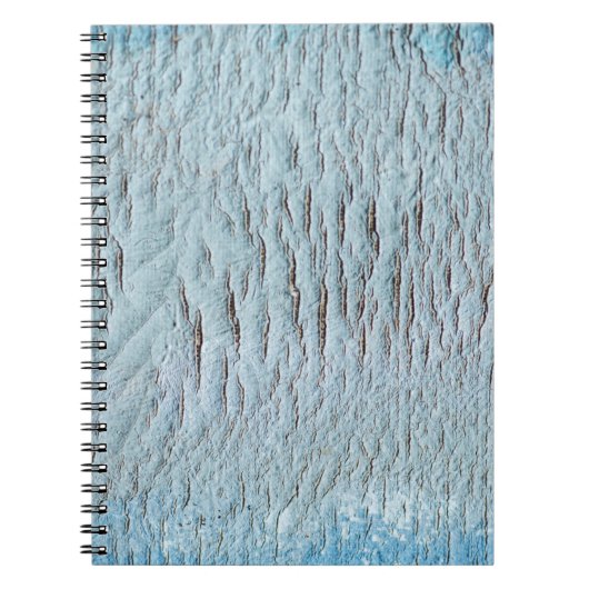 Kunstcanvas blauwe textuur notitieboek (Voorkant)