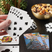 Kunstcanvas deck voor afspelen pokerkaarten (Insitu)