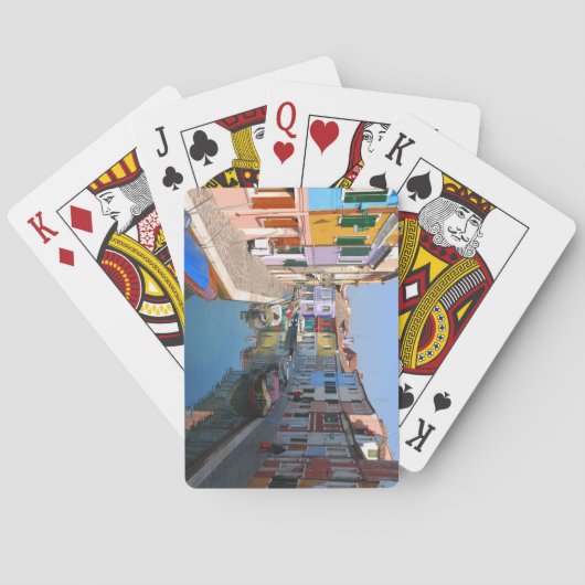 Kunstcanvas deck voor afspelen pokerkaarten (Achterkant)