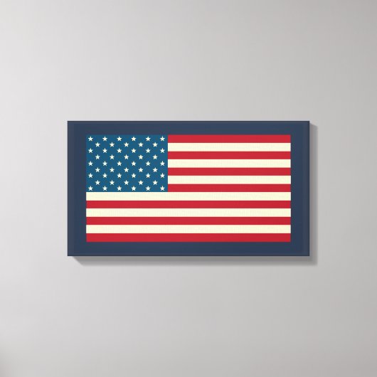 Kunstcanvasprint Amerikaanse vlag Canvas Afdruk (Voorkant)