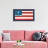 Kunstcanvasprint Amerikaanse vlag Canvas Afdruk (Insitu (Woonkamer))